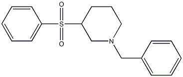 1-Benzyl-3-(phenylsulfonyl)piperidine 结构式