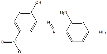 2-(2,4-Diaminophenylazo)-4-nitrophenol 结构式