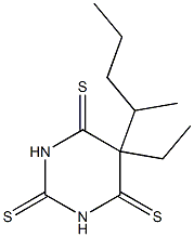 5-Ethyl-5-(1-methylbutyl)pyrimidine-2,4,6(1H,3H,5H)-trithione 结构式