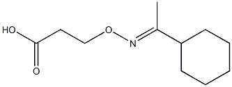 3-[(E)-1-Cyclohexylethylideneaminooxy]propionic acid 结构式