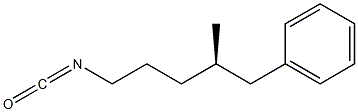 [R,(+)]-4-Benzylpentyl isocyanate 结构式