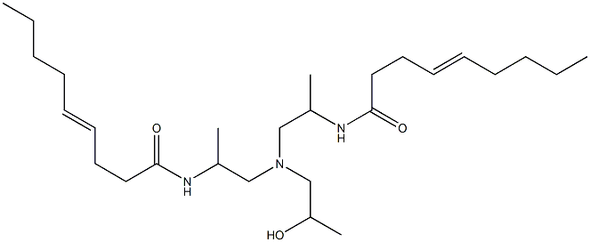 N,N'-[2-Hydroxypropyliminobis(1-methyl-2,1-ethanediyl)]bis(4-nonenamide) 结构式