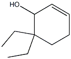 6,6-Diethyl-2-cyclohexen-1-ol 结构式