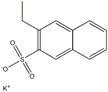 3-Ethyl-2-naphthalenesulfonic acid potassium salt 结构式