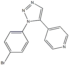 1-(4-Bromophenyl)-5-(4-pyridyl)-1H-1,2,3-triazole 结构式