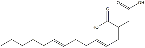 (2,6-Dodecadienyl)succinic acid 结构式