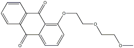 1-[2-(2-Methoxyethoxy)ethoxy]anthraquinone 结构式