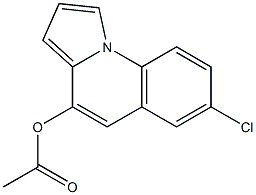 Acetic acid 7-chloropyrrolo[1,2-a]quinolin-4-yl ester 结构式