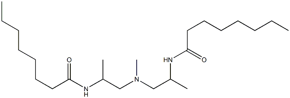 N,N'-[Methyliminobis(1-methyl-2,1-ethanediyl)]bis(octanamide) 结构式