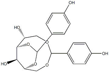 1-O,6-O:2-O,4-O-Bis(4-hydroxybenzylidene)-D-glucitol 结构式