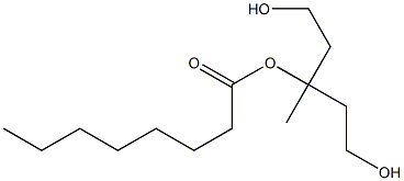 Octanoic acid 3-hydroxy-1-(2-hydroxyethyl)-1-methylpropyl ester 结构式