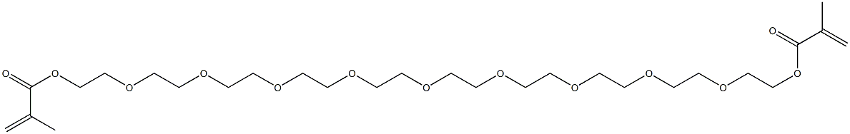 Dimethacrylic acid 3,6,9,12,15,18,21,24,27-nonaoxanonacosane-1,29-diyl ester 结构式