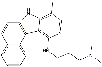11-(3-Dimethylaminopropylamino)-8-methyl-7H-benzo[e]pyrido[4,3-b]indole 结构式