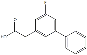 5-Fluoro-1,1'-biphenyl-3-acetic acid 结构式