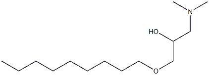 1-Dimethylamino-3-nonyloxy-2-propanol 结构式