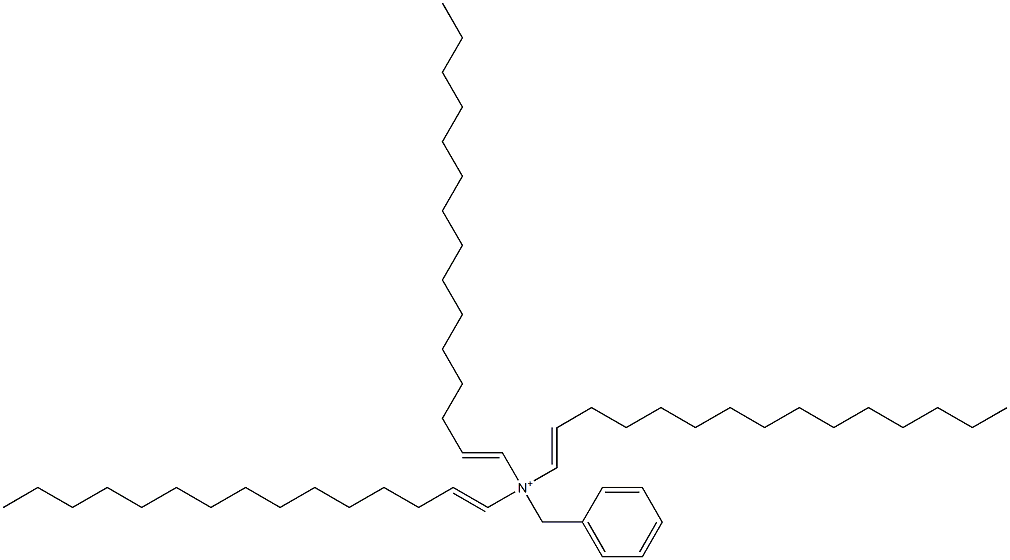Tri(1-pentadecenyl)benzylaminium 结构式