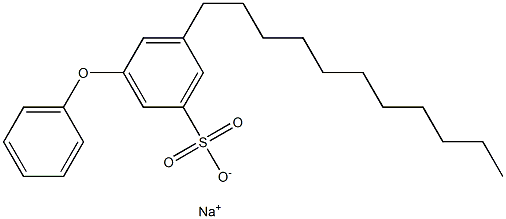 3-Phenoxy-5-undecylbenzenesulfonic acid sodium salt 结构式