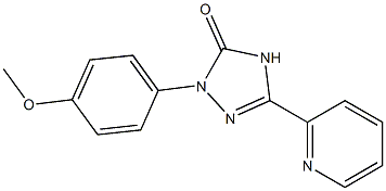 2-(4-Methoxyphenyl)-5-(2-pyridinyl)-2H-1,2,4-triazol-3(4H)-one 结构式