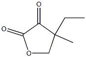 Dihydro-4-ethyl-4-methylfuran-2,3-dione 结构式