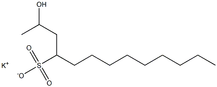 2-Hydroxytridecane-4-sulfonic acid potassium salt 结构式