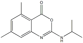 2-Isopropylamino-5-methyl-7-methyl-4H-3,1-benzoxazin-4-one 结构式