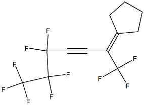 2-Cyclopentylidene-1,1,1,5,5,6,6,7,7,7-decafluoro-3-heptyne 结构式