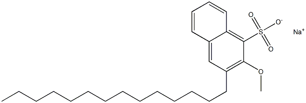 Tetradecyl-1-methoxynaphthalenesulfonic acid sodium salt 结构式