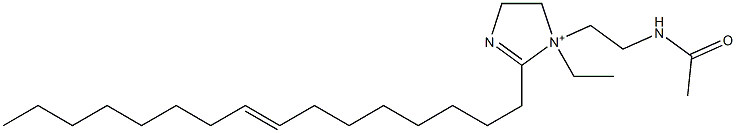 1-[2-(Acetylamino)ethyl]-1-ethyl-2-(8-hexadecenyl)-2-imidazoline-1-ium 结构式
