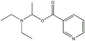 3-[1-(Diethylamino)ethoxycarbonyl]pyridine 结构式