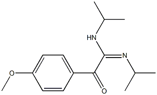 N1,N2-Diisopropyl-2-oxo-2-(4-methoxyphenyl)acetamidine 结构式