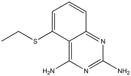 2,4-Diamino-5-ethylthio-quinazoline 结构式