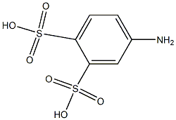 4-Amino-1,2-benzenedisulfonic acid 结构式