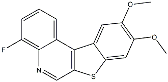 4-Fluoro-9,10-dimethoxy[1]benzothieno[2,3-c]quinoline 结构式