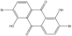 2,6-Dibromo-1,5-dihydroxy-9,10-anthraquinone 结构式