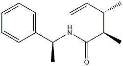 (2R,3S)-2,3-Dimethyl-N-[(S)-1-phenylethyl]-4-pentenamide 结构式