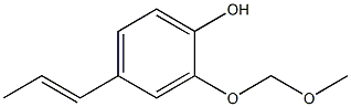 2-(Methoxymethoxy)-4-(1-propenyl)phenol 结构式