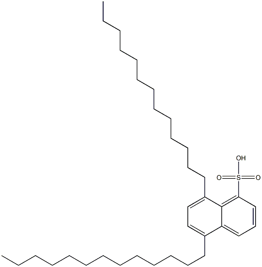 5,8-Ditridecyl-1-naphthalenesulfonic acid 结构式