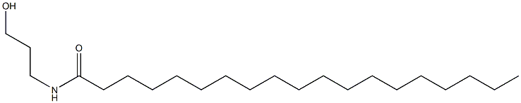 N-(3-Hydroxypropyl)nonadecanamide 结构式