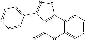 3-(Phenyl)-4H-[1]benzopyrano[3,4-d]isoxazol-4-one 结构式