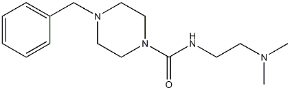 4-Benzyl-N-(2-dimethylaminoethyl)piperazine-1-carboxamide 结构式