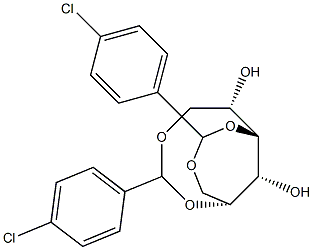 1-O,5-O:3-O,6-O-Bis(4-chlorobenzylidene)-D-glucitol 结构式