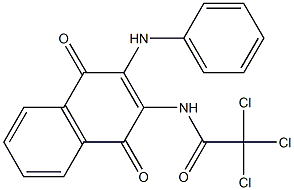 2-Phenylamino-3-(trichloroacetyl)amino-1,4-naphthoquinone 结构式