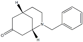 (1S,5R)-2-Benzyl-2-azabicyclo[3.3.1]nonan-7-one 结构式