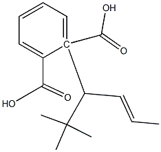 (-)-Phthalic acid hydrogen 1-[(R)-2,2-dimethyl-4-hexene-3-yl] ester 结构式