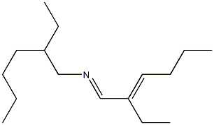 N-(2-Ethyl-2-hexenylidene)-2-ethylhexylamine 结构式