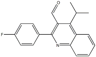 2-(4-Fluorophenyl)-4-isopropylquinoline-3-carbaldehyde 结构式