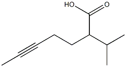 2-Isopropyl-5-heptynoic acid 结构式