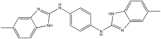 2,2'-[1,4-Phenylenebis(imino)]bis(5-methyl-1H-benzimidazole) 结构式