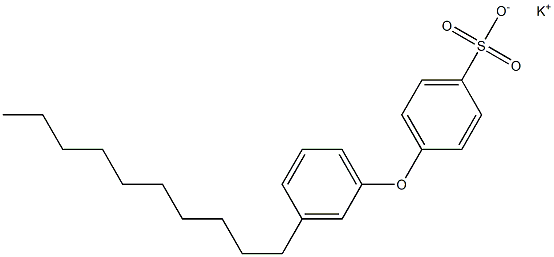 4-(3-Decylphenoxy)benzenesulfonic acid potassium salt 结构式