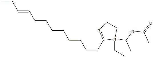 1-[1-(Acetylamino)ethyl]-2-(9-dodecenyl)-1-ethyl-2-imidazoline-1-ium 结构式